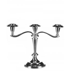 Chrome Lav lysestage 3 arm